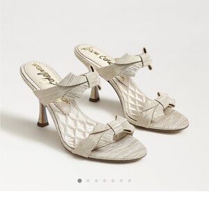 Sam Edelman Women's Cream Heeled Sandals